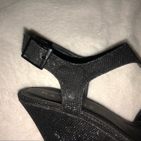 Black sparkly wedges - Picture 5 of 6